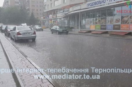 У Тернополі до кінця доби прогнозують грози та град (Відео)
