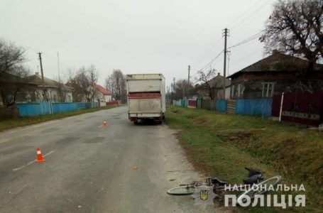 На Борщівщині водій вантажівки насмерть збив жінку-велосипедиста