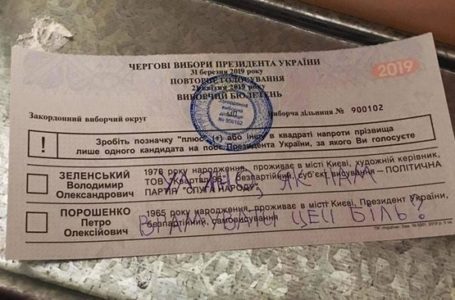 Українці, які не підтримують жодного з кандидатів, псують бюлетені (Відео, фото)