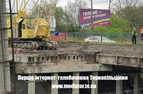Ремонт Гаївського мосту у Тернополі. Рух транспорту обмежений  (Фото)