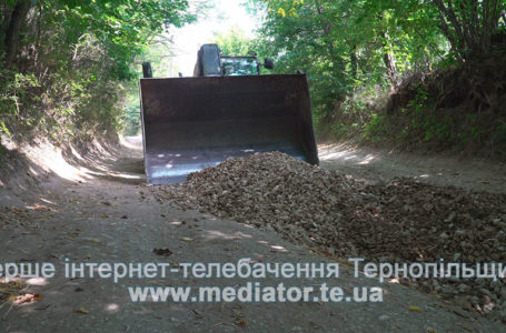 На Тернопільщині за кошти аграріїв ремонтують дорогу в селі (Відео)