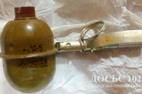 Ручну гранату зберігав удома мешканець Козівського району