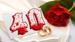 40 років весілля — що подарувати: ідеї для рубінового ювілею