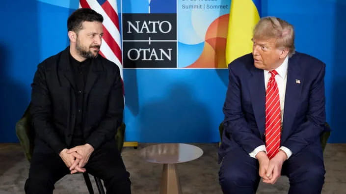 Зеленський і Трамп на саміті НАТО щодо завершення війни в Україні