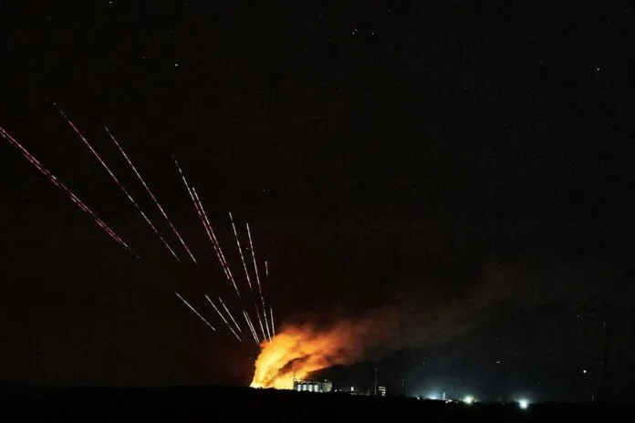 Пожежа на АЗС у Джанкої після атаки дронів у Криму