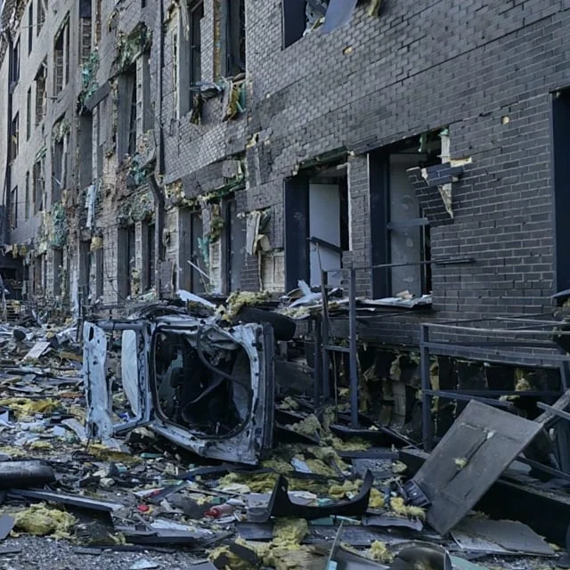 Ще один шрам війни: бізнес-центр Камалії пошкоджено вп’яте